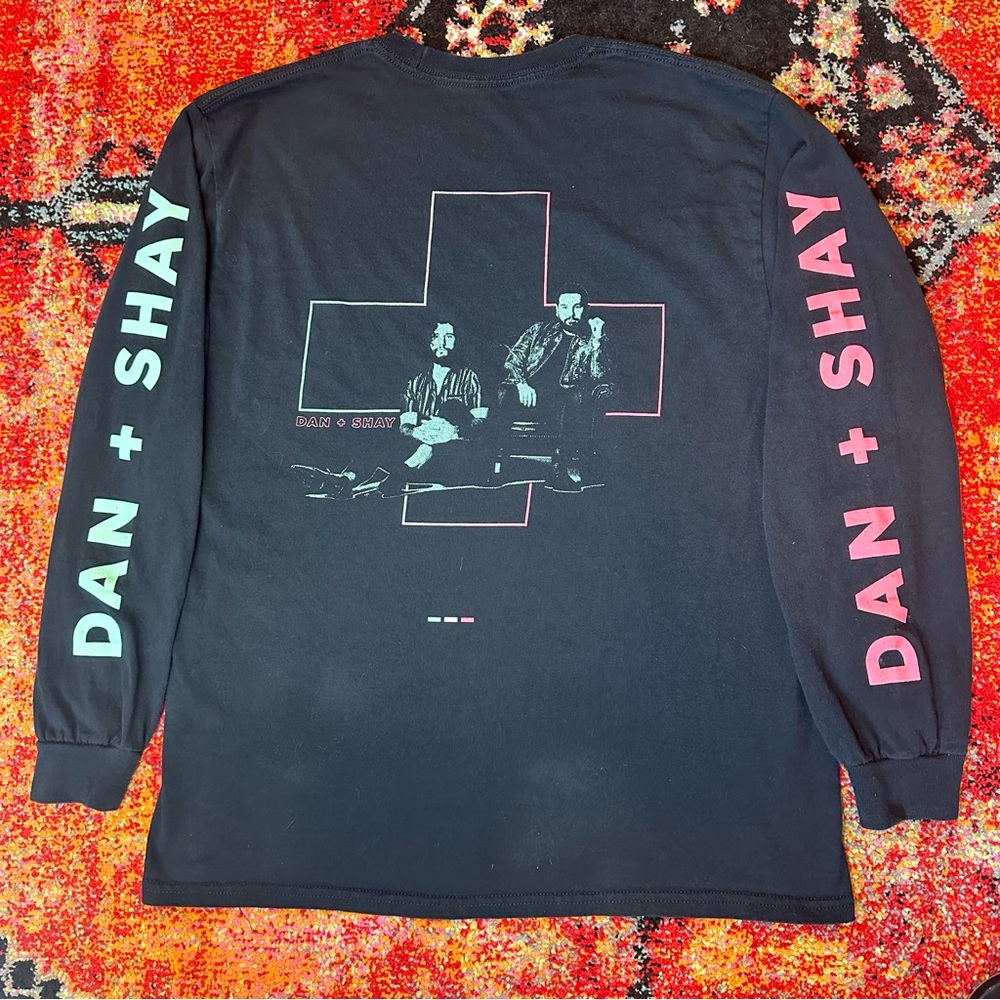 Dan + Shay The Arena Tour 2020 Long Sleeve Concert Tee Size L Black
